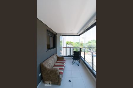 Varanda de apartamento à venda com 1 quarto, 45m² em Santo Amaro, São Paulo