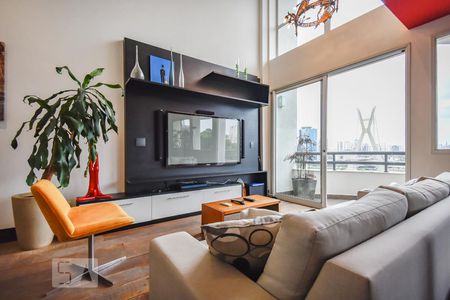 Sala de apartamento à venda com 1 quarto, 98m² em Real Parque, São Paulo