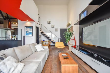 Sala de apartamento à venda com 1 quarto, 98m² em Real Parque, São Paulo