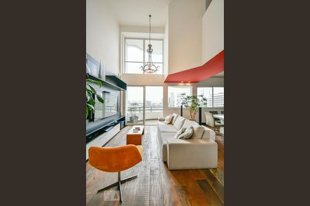 Sala de apartamento à venda com 1 quarto, 98m² em Real Parque, São Paulo