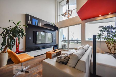 Sala de apartamento à venda com 1 quarto, 98m² em Real Parque, São Paulo