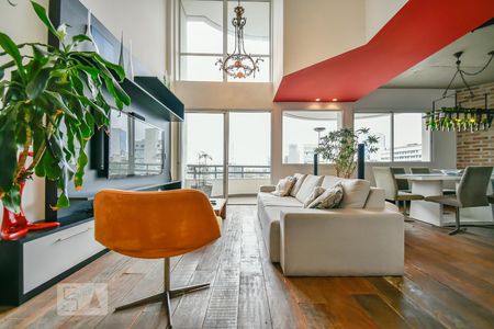 Sala de apartamento à venda com 1 quarto, 98m² em Real Parque, São Paulo