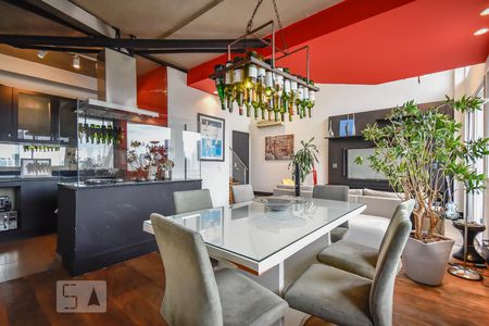 Sala de Jantar de apartamento à venda com 1 quarto, 98m² em Real Parque, São Paulo