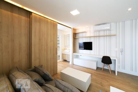 Sala de apartamento para alugar com 1 quarto, 40m² em Cidade Monções, São Paulo