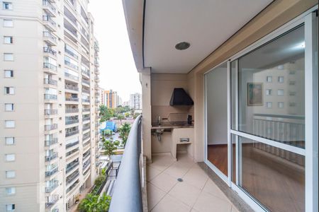 Varanda Gourmet de apartamento à venda com 4 quartos, 97m² em Centro, Santo André