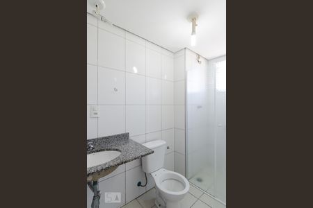Banheiro da suíte de apartamento para alugar com 2 quartos, 60m² em Nova Petrópolis, São Bernardo do Campo