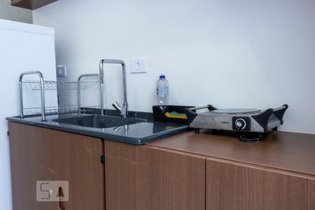 Cozinha de kitnet/studio para alugar com 1 quarto, 22m² em Vila Mariana, São Paulo