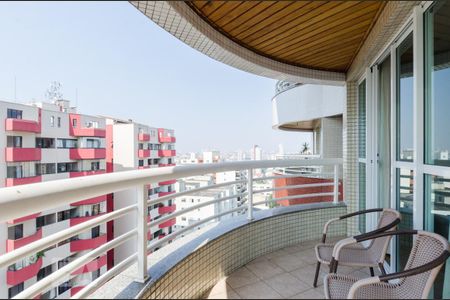 Varanda da sala de apartamento para alugar com 1 quarto, 55m² em Jardim do Mar, São Bernardo do Campo
