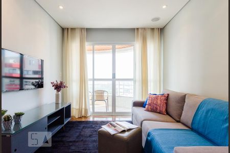 Sala de apartamento para alugar com 1 quarto, 55m² em Jardim do Mar, São Bernardo do Campo