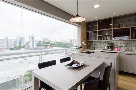 Varanda gourmet de kitnet/studio para alugar com 1 quarto, 42m² em Baeta Neves, São Bernardo do Campo