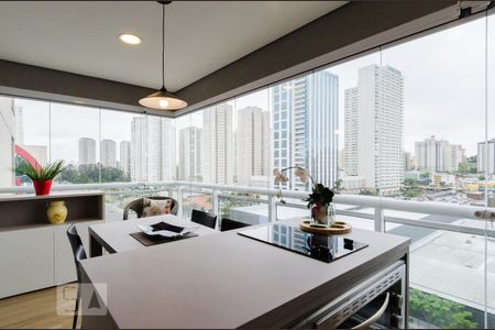 Varanda gourmet de kitnet/studio para alugar com 1 quarto, 42m² em Baeta Neves, São Bernardo do Campo