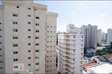 Vista da sacada de apartamento à venda com 1 quarto, 45m² em Cambuí, Campinas