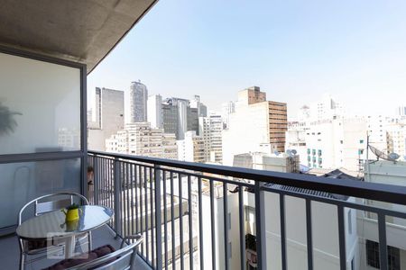 Varanda de kitnet/studio à venda com 1 quarto, 29m² em República, São Paulo