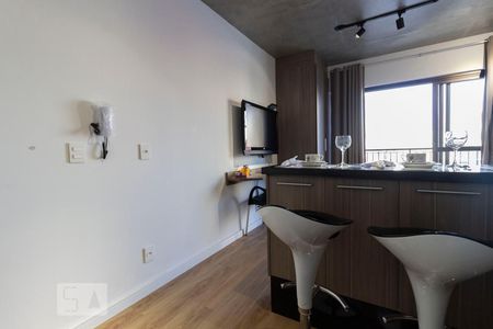Cozinha de kitnet/studio à venda com 1 quarto, 29m² em República, São Paulo