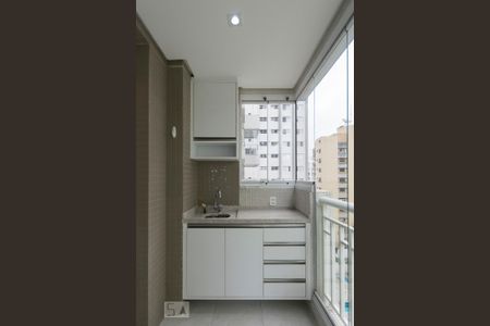 Varanda (Armários) de apartamento para alugar com 1 quarto, 44m² em Aclimação, São Paulo