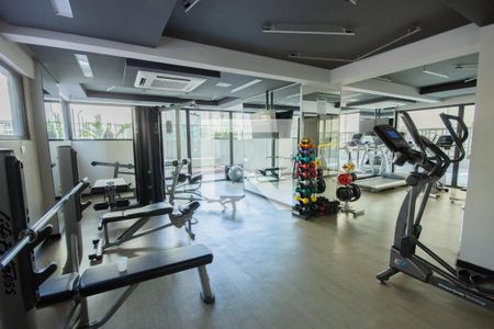 Studio para alugar com 46m², 2 quartos e 1 vaga Studio para alugar com 46m², 2 quartos e 1 vagaAcademia