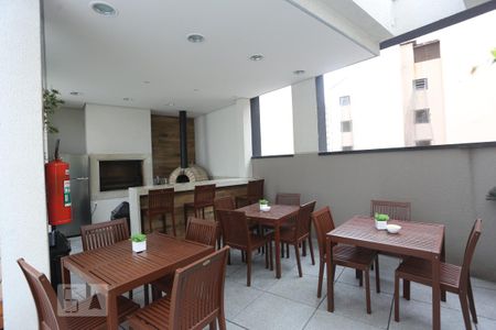 Studio para alugar com 35m², 1 quarto e 1 vagaChurrasqueira