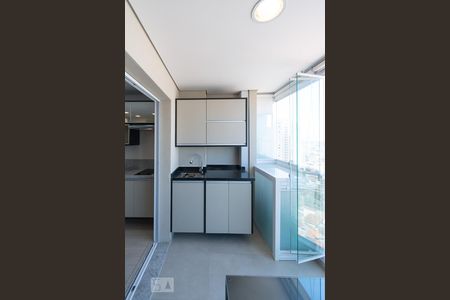 Varanda de apartamento para alugar com 1 quarto, 37m² em Brooklin Paulista, São Paulo