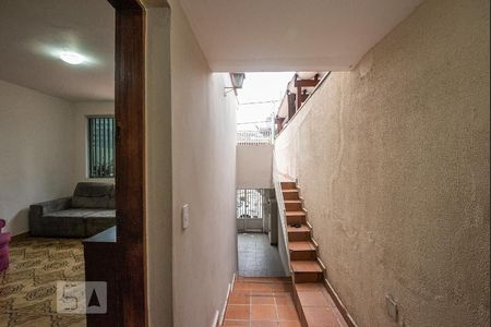 Garagem, Sala e escada para terraço de casa à venda com 4 quartos, 180m² em Campo Belo, São Paulo
