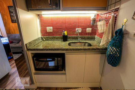 Studio à venda com 30m², 1 quarto e sem vagaCozinha 