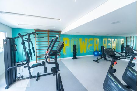 Apartamento para alugar com 33m², 1 quarto e 1 vaga Apartamento para alugar com 33m², 1 quarto e 1 vagaÁrea comum - Academia