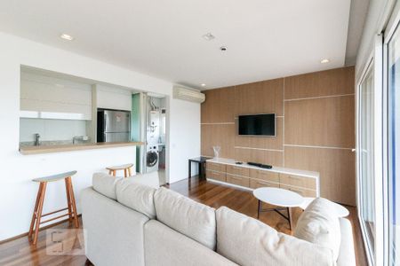 Sala de apartamento para alugar com 1 quarto, 90m² em Vila Olímpia, São Paulo