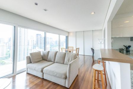 Sala de apartamento para alugar com 1 quarto, 90m² em Vila Olímpia, São Paulo