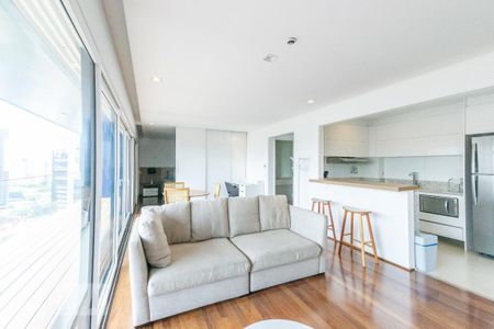 Sala de apartamento para alugar com 1 quarto, 90m² em Vila Olímpia, São Paulo
