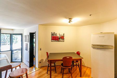 Sala de jantar de apartamento à venda com 1 quarto, 49m² em Cidade Monções, São Paulo