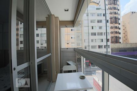Varanda de kitnet/studio para alugar com 1 quarto, 22m² em Consolação, São Paulo