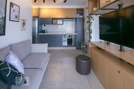 Sala de kitnet/studio para alugar com 1 quarto, 35m² em Barra Funda, São Paulo