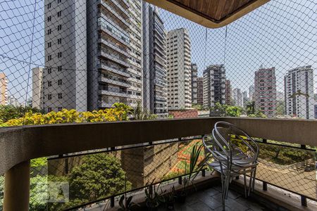 Varanda da Sala de apartamento para alugar com 3 quartos, 111m² em Vila Andrade, São Paulo