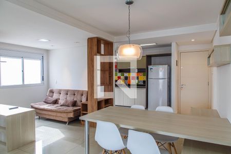 Sala de apartamento para alugar com 1 quarto, 60m² em Vila Regente Feijó, São Paulo