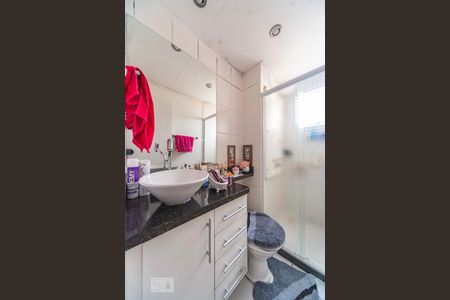 Banheiro  de apartamento à venda com 2 quartos, 63m² em Parque Erasmo Assunção, Santo André