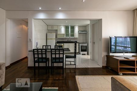 Sala de apartamento para alugar com 2 quartos, 80m² em Indianópolis, São Paulo