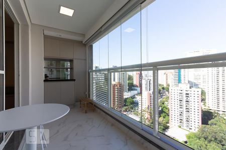 Varanda de kitnet/studio para alugar com 1 quarto, 40m² em Vila Andrade, São Paulo