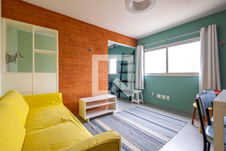 Sala de apartamento para alugar com 1 quarto, 40m² em Pinheiros, São Paulo