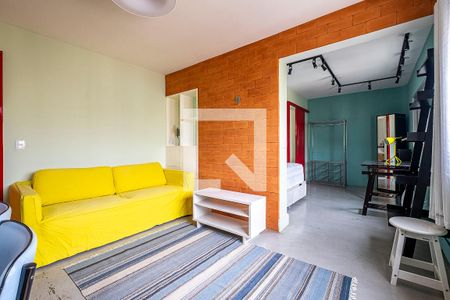 Sala de apartamento para alugar com 1 quarto, 40m² em Pinheiros, São Paulo
