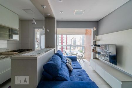 Sala de apartamento para alugar com 1 quarto, 44m² em Santa Paula, São Caetano do Sul