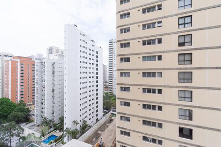 Varanda - Vista de kitnet/studio à venda com 1 quarto, 35m² em Brooklin Paulista, São Paulo