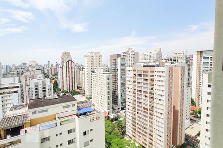 Varanda Sala - Vista de apartamento para alugar com 3 quartos, 129m² em Campo Belo, São Paulo