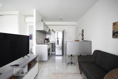 Sala de apartamento para alugar com 1 quarto, 35m² em Real Parque, São Paulo