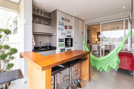 Varanda Gourmet de apartamento à venda com 1 quarto, 79m² em Empresarial 18 do Forte, Barueri