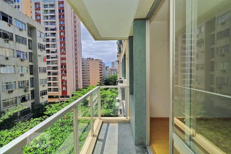 Varanda da Sala. de apartamento para alugar com 3 quartos, 105m² em Leme, Rio de Janeiro