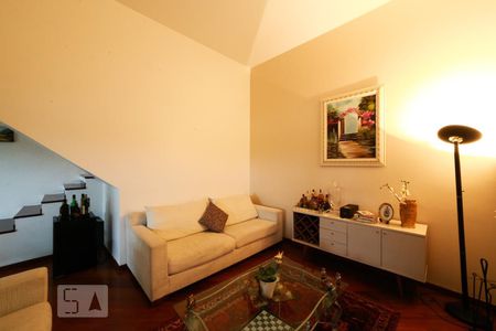 Sala de estar de casa de condomínio para alugar com 4 quartos, 454m² em Brooklin Paulista, São Paulo