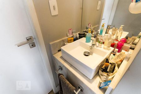 Banheiro da suíte  de kitnet/studio à venda com 1 quarto, 42m² em Tatuapé, São Paulo