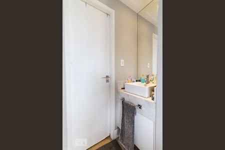 Banheiro da suíte  de kitnet/studio à venda com 1 quarto, 42m² em Tatuapé, São Paulo