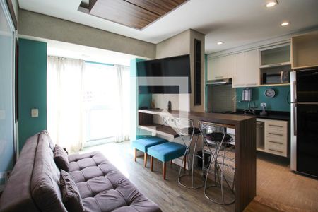 Sala de apartamento para alugar com 1 quarto, 41m² em Vila Olimpia, São Paulo