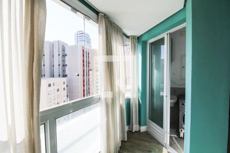 Varanda  de apartamento para alugar com 1 quarto, 41m² em Vila Olimpia, São Paulo