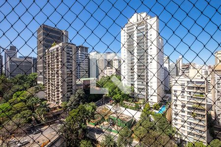 Sala/Cozinha - Vista de apartamento para alugar com 1 quarto, 43m² em Jardim Paulista, São Paulo